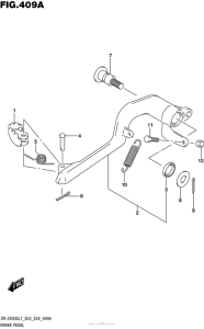  Педаль тормоза
