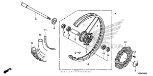  Переднее колесо