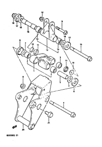 GSX550 Cushion lever