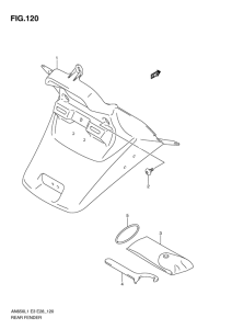 AN650 (ABS) Заднее крыло