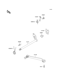 KL250 Переключатель передач