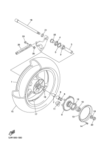 FJR1300 Переднее колесо