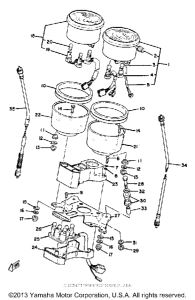 XS850G Speedometer tachometer