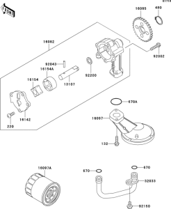 ER500 Масляный насос
