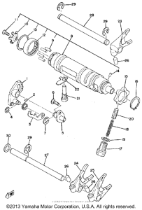 XS850SG Shift shaft pedal
