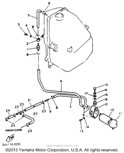 FZR600RDC Топливный бак