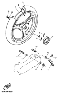 YH50 Переднее колесо
