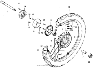 MR250 Переднее колесо