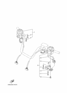 YP400 Handle switch & lever