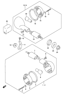GZ250 Поворотники