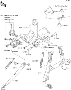 ZG1400 Подножка
