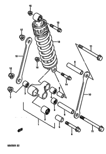RGV250 Cushion lever