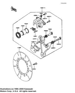 KZ1000 Передний суппорт