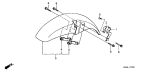 NSR125R Переднее крыло