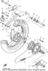 FZR1000GC Переднее колесо