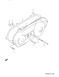 AD50 Crankcase left cover