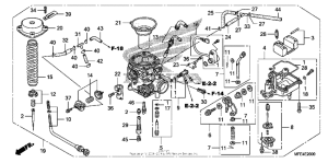 VT750C2F Детали карбюратора