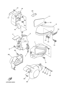 XVS650 Боковые обтекатели