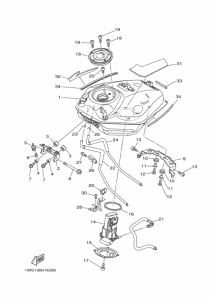 MT07 Топливный бак