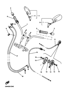 BT1100 Рулевой рычаг и кабель