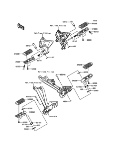 ZX1000 Подножки