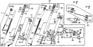 VF1100S Передняя вилка