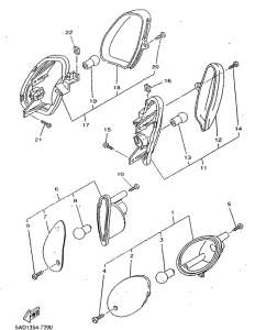 YN50R Поворотники