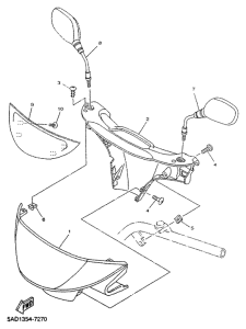 YN50R Обтекатель 1