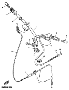 CY50R Manillar y cables