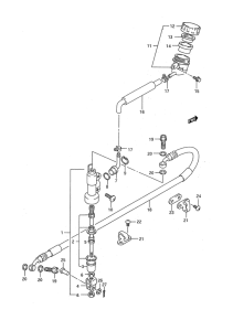 RM125 Задний тормозной цилиндр