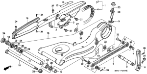 VFR750R Swingarm / chain case