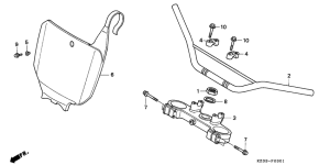 CR250R Handle pipe / top bridge