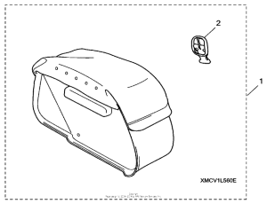 VTX1800T2 Right saddlebag