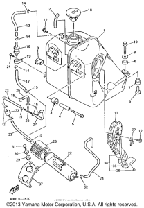GTS1000AEC Топливный бак
