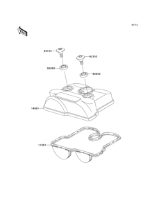  Крышка головки цилиндров