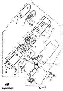 YN50R Выхлопная система