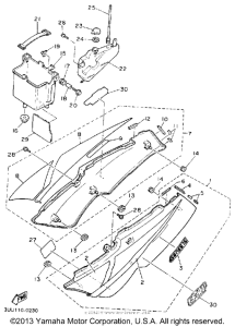FZR600RAC Боковые обтекатели
