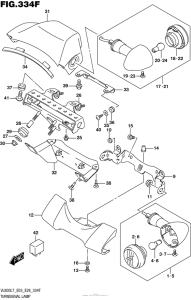 VL800T Turnsignal Lamp (Vl800Tl7 E33)