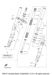 FZS6VC Передняя вилка