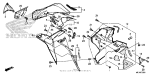 CBR600RR (ABS) Lower cowl (r.)