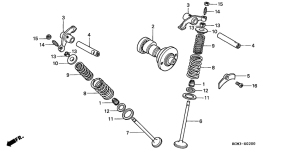 XLR125 Распред вал / клапана