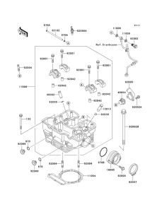 KL650 Головка цилиндров