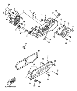 CW50 Картер двигателя