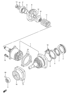 VS800 Secondary drive gear