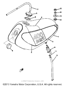 MX400B Топливный бак