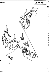 GS450 Передний суппорт тормозной