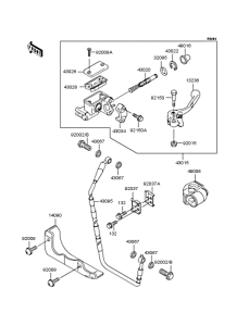 KX125 Главный тормозной цилиндр