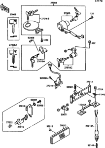 VN1500 Замок зажигания