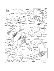 ZX1100 Радиатор