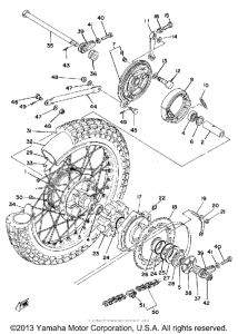 XT500H Переднее колесо